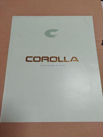 Toyota Car Catalogue Toyota Corolla Sedan December 1991