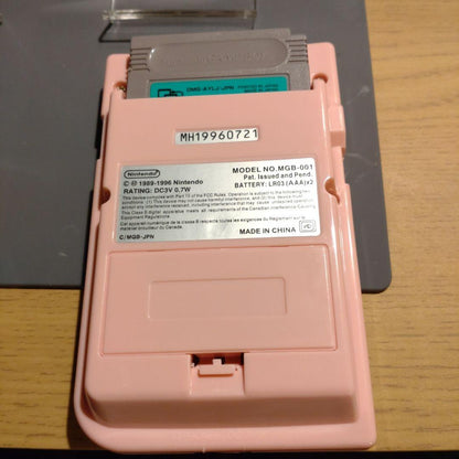 Pink Game Boy Pocket Console ips Screen