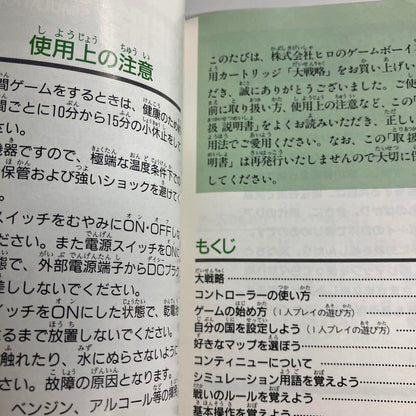 New Unused Game Boy "Grand Strategy"