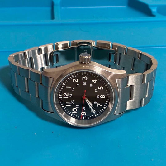 Miyota 82S0 Movement Pilot Watch with NATO Strap