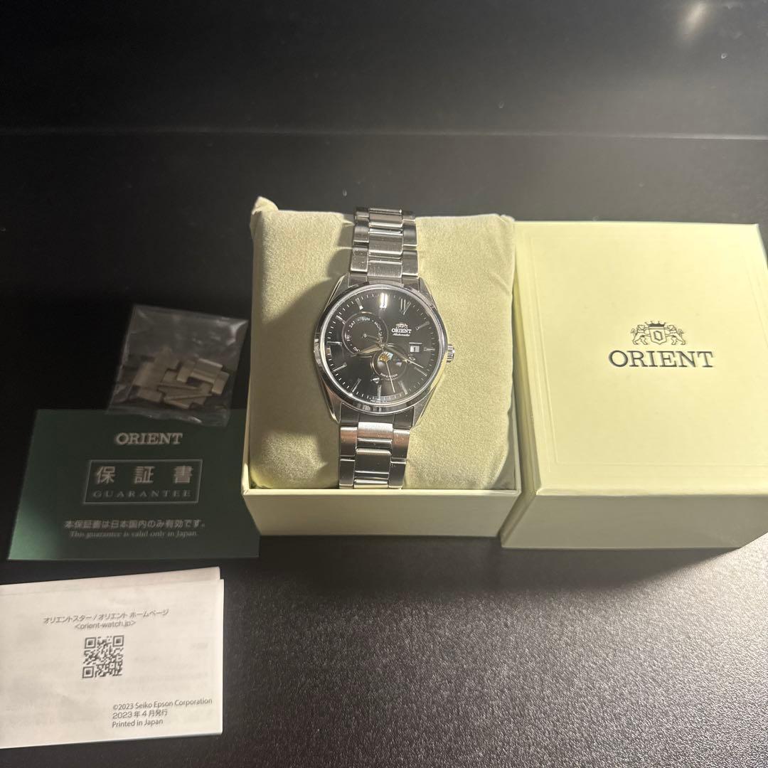 ORIENT Automatic Winding Watch SUN & MOON RN-AK0302B