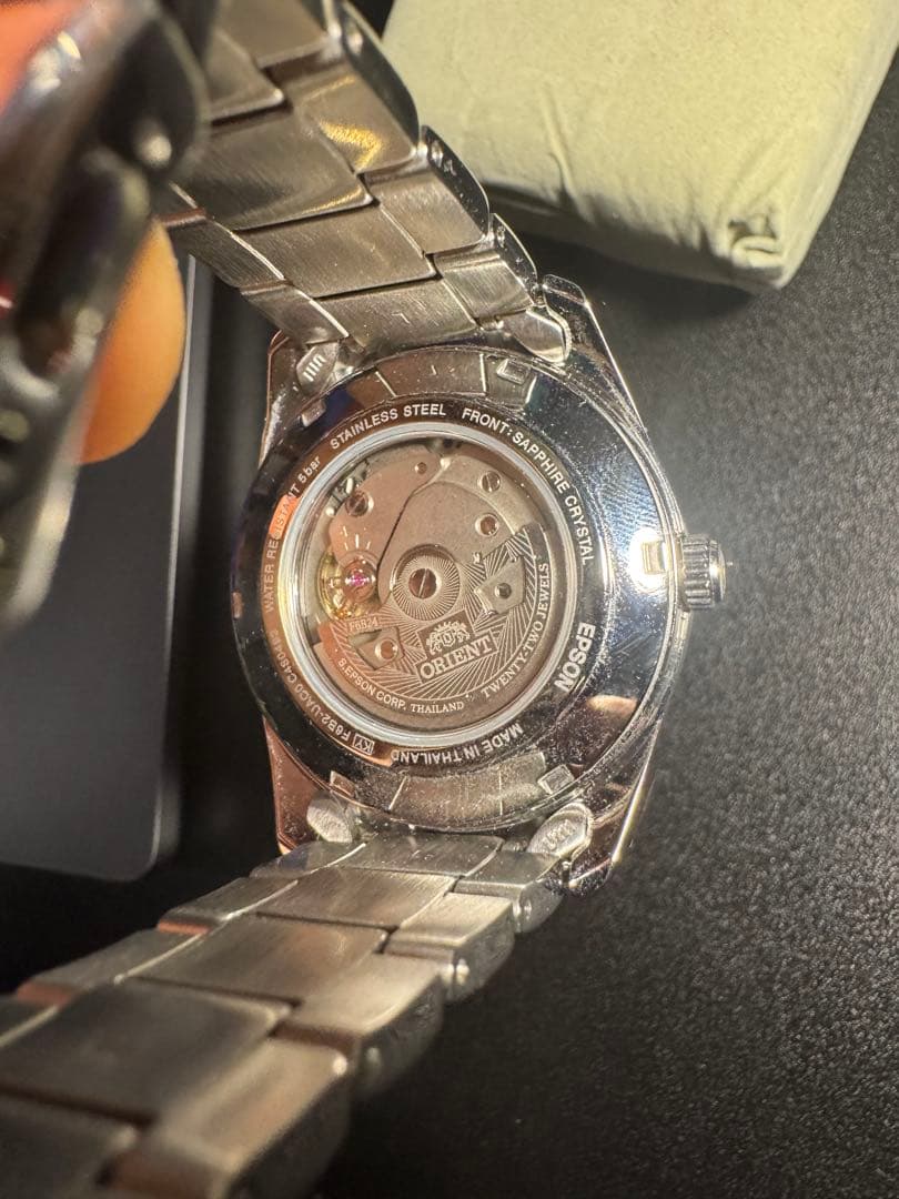 ORIENT Automatic Winding Watch SUN & MOON RN-AK0302B