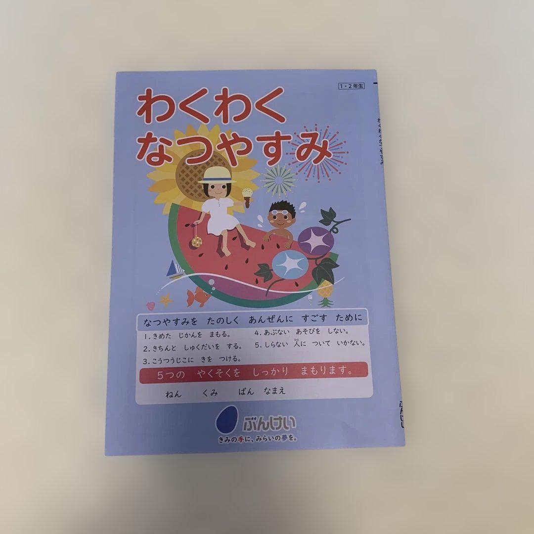 New Unused Bunkei Wak Wak Summer Vacation One-Sentence Diary for 1-2 Year Olds