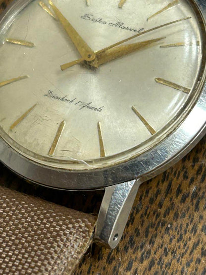 Operational Seiko Marvel Winding Hand Watch Men's Seiko Marvel 17 Stone