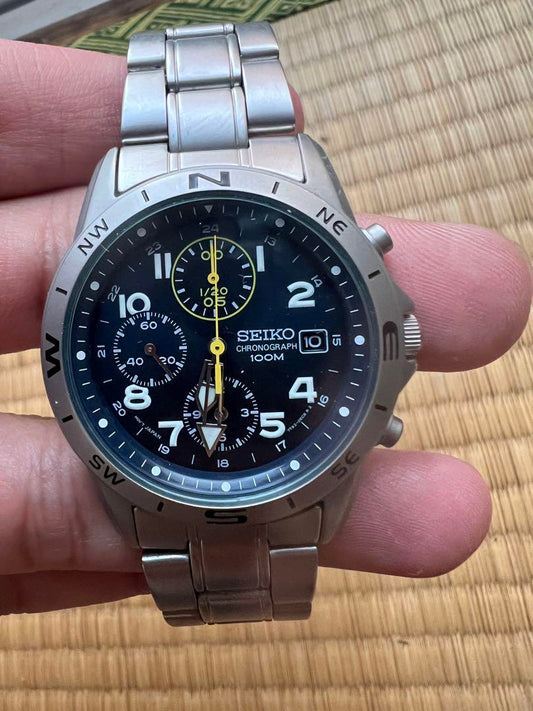 SEIKO Chronograph Watch 100M Water Resistant