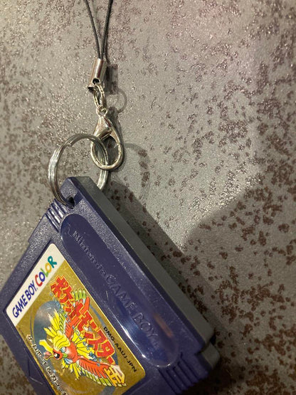Pokémon Gold Game Boy Cartridge Keychain