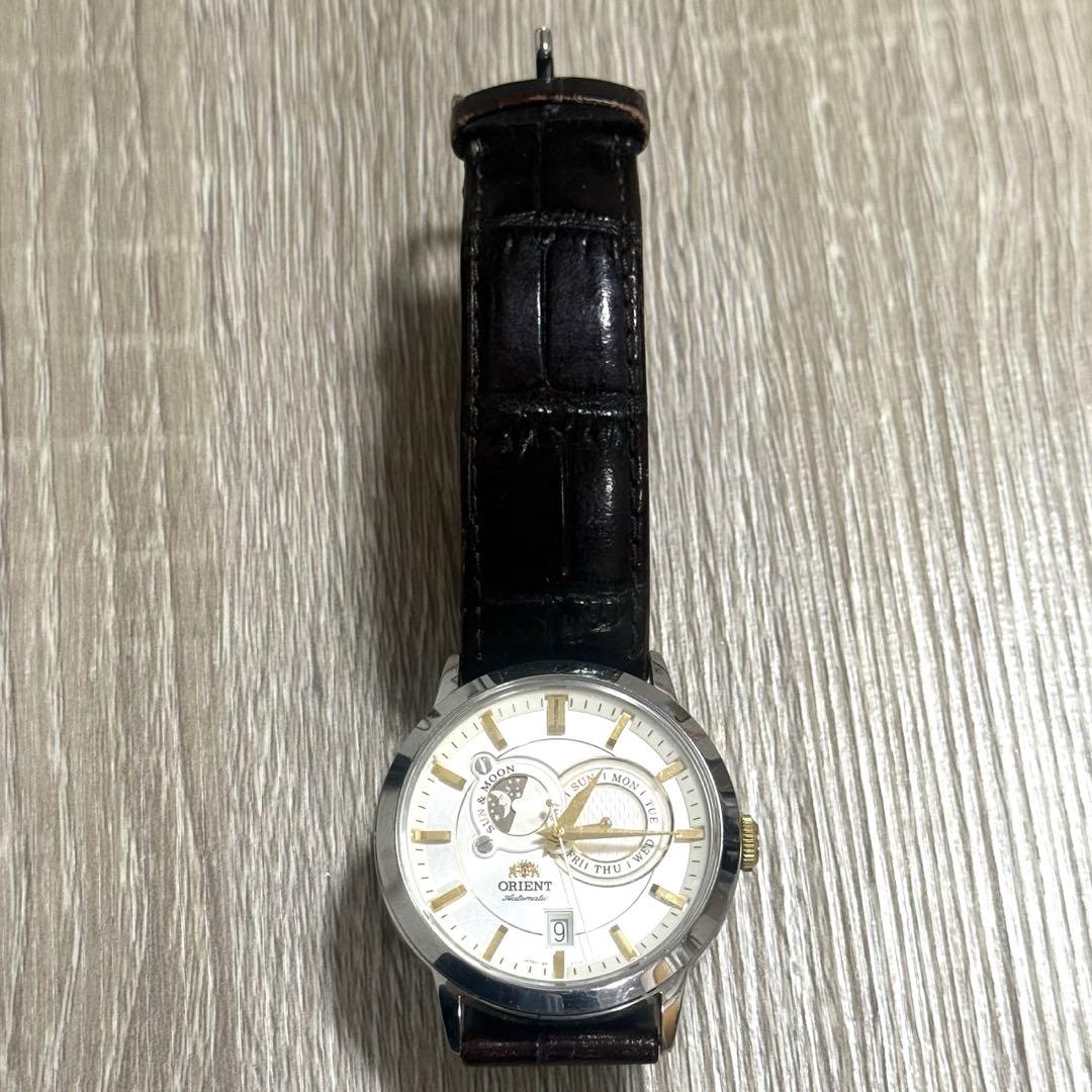 ORIENT Automatic Winding Watch Sun&Moon Day Date ET0P-C1 Used