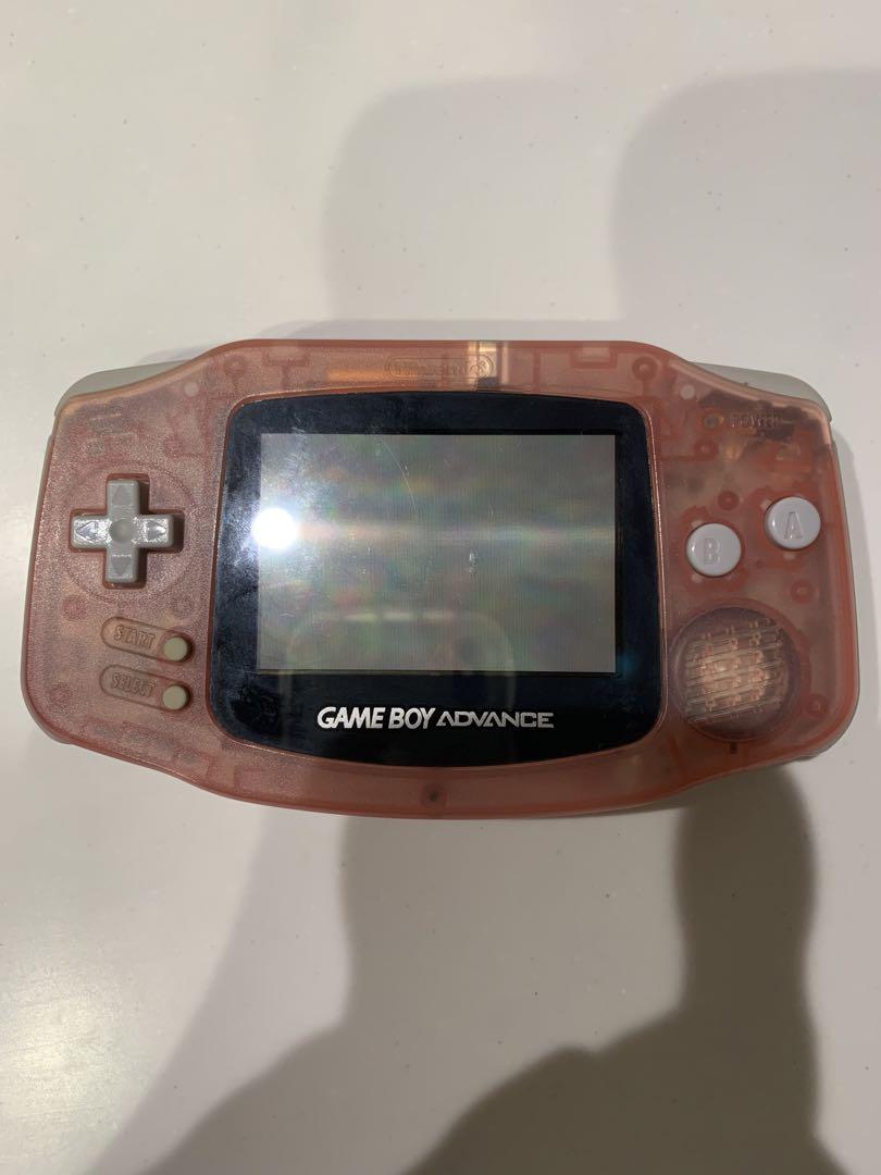 Game Boy Advance Clear Pink Console Kirby's Mirror's Maze Set