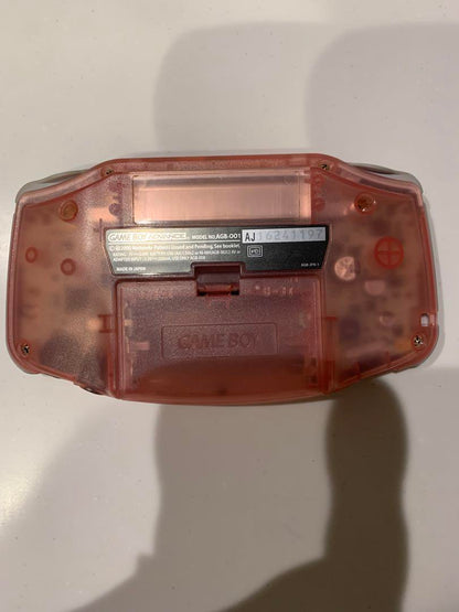 Game Boy Advance Clear Pink Console Kirby's Mirror's Maze Set