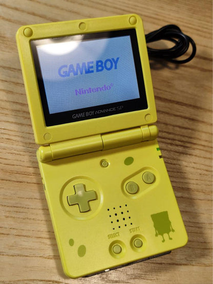 Game Boy Advance SP (Original Highlight brighter version) SpongeBob