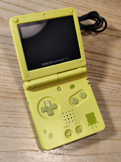 Game Boy Advance SP (Original Highlight brighter version) SpongeBob