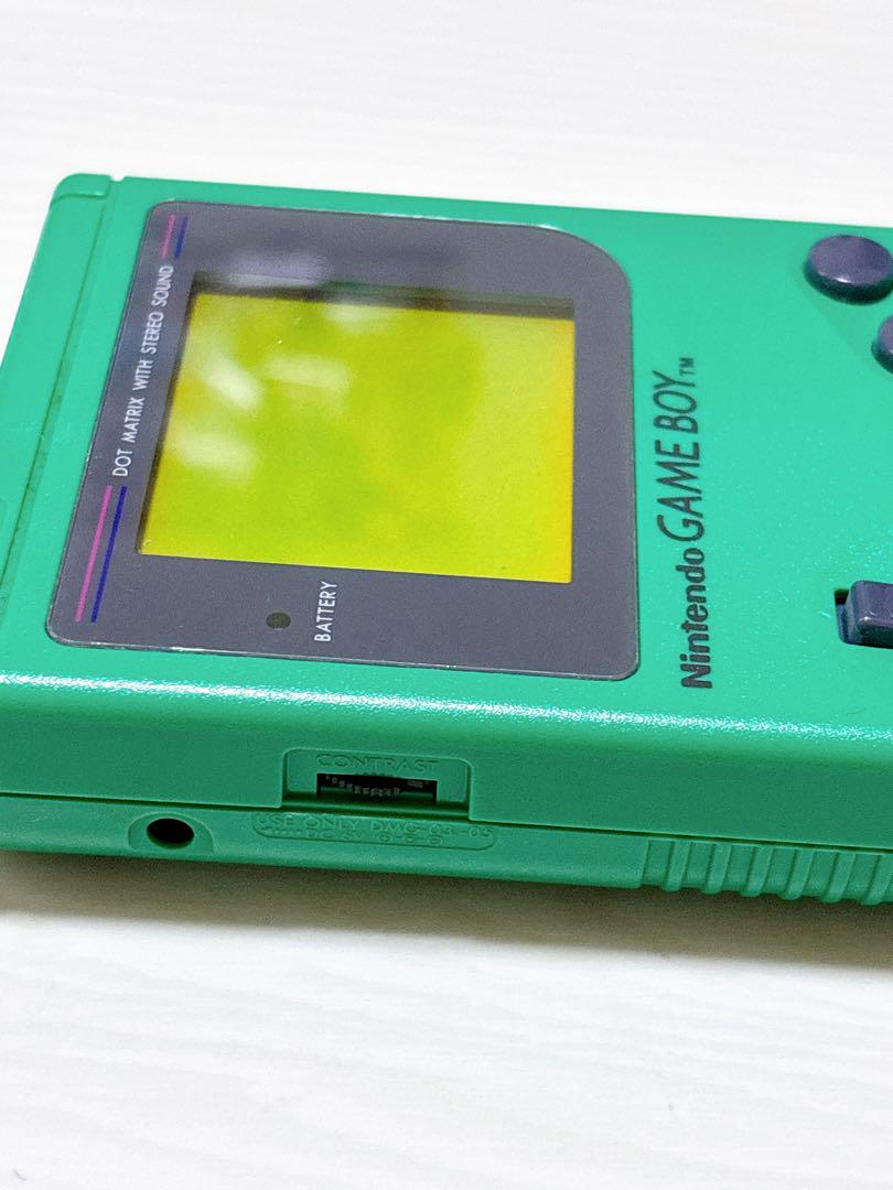 Original Nintendo Game Boy Green Console [Charger, Manual Included]