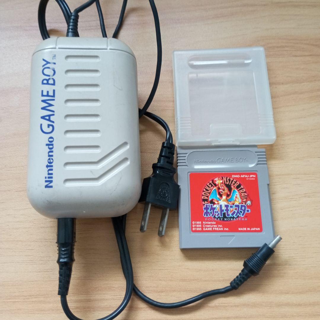 【Line Missing on the Side】Backlit Original Game Boy, Adapter, and Pokémon