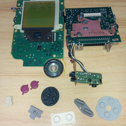 【Line Missing on the Side】Backlit Original Game Boy, Adapter, and Pokémon