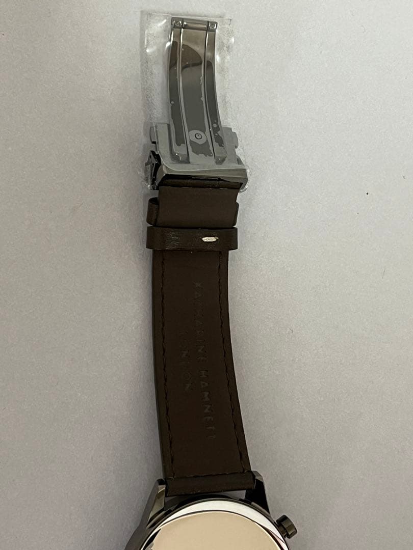 [New Unused Battery Replaced] KATHARINE HAMNETT Chronograph Green Camouflage