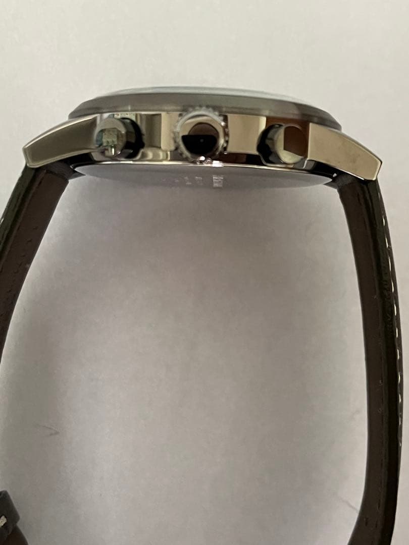 [New Unused Battery Replaced] KATHARINE HAMNETT Chronograph Green Camouflage