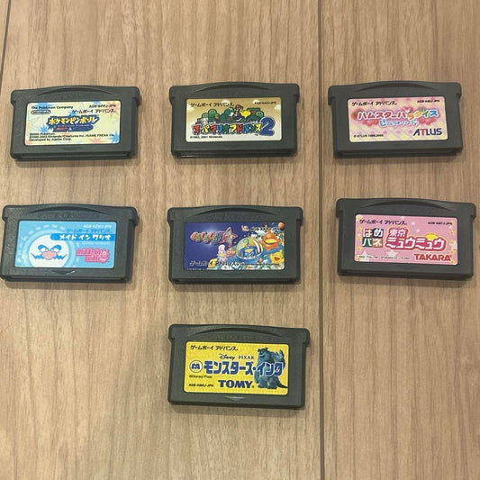 7 GBA Games: Pokémon Pinball, Tokyo Mew Mew, Made in Wario, etc.