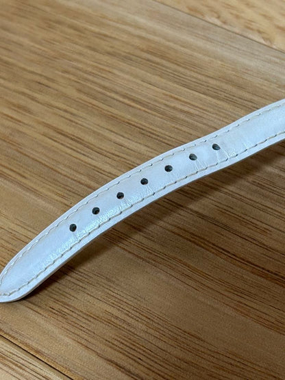 4 White Leather Watch