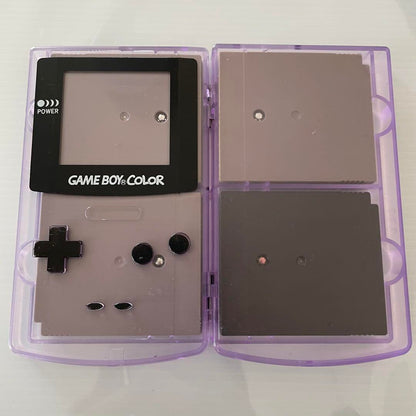 Genuine Rare Game Boy Clear Purple Case + 4 Games Set