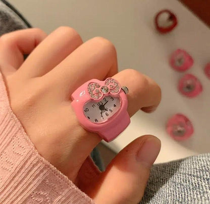 a85 Hello Kitty Quartz Watch Pink Quartz Sanrio