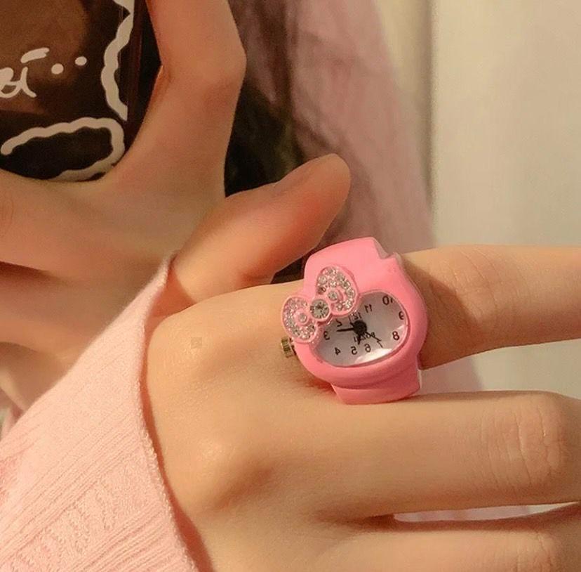 a85 Hello Kitty Quartz Watch Pink Quartz Sanrio