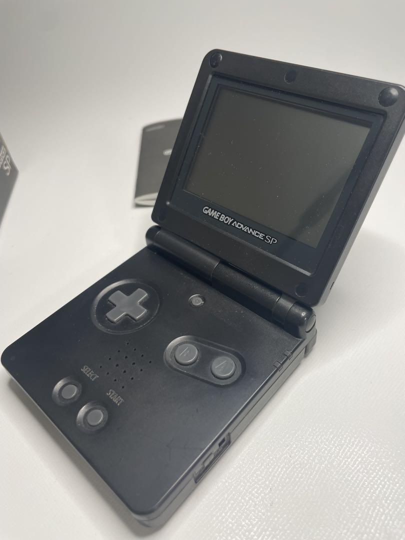 Nintendo Game Boy Advance SP Black Main Unit + Game Cartridge