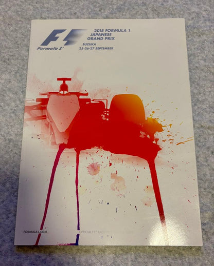 Official Program 2015 F1 Japanese Grand Prix Suzuka