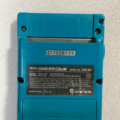 [Verified Functionality] Game Boy Color Main Unit Blue + Pokémon Silver Software Set