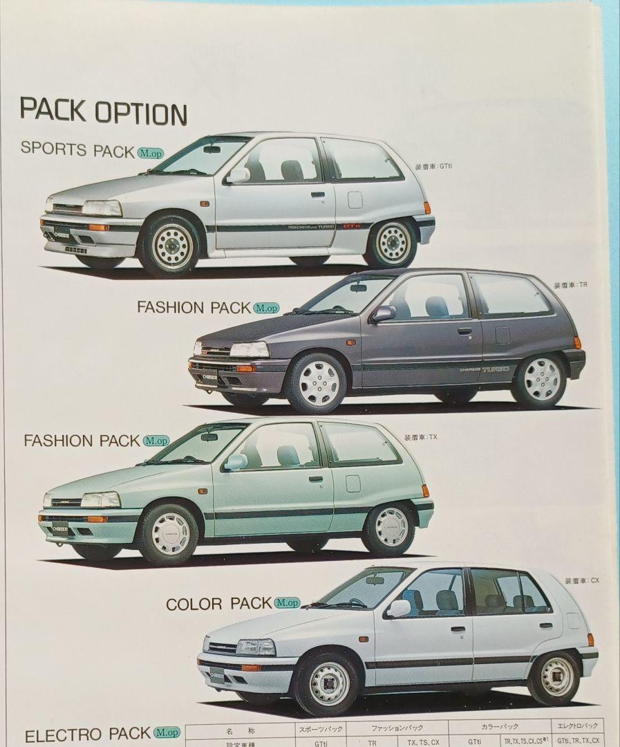 Street Car 1987 Daihatsu Charade 3rd Generation G100 Pre-Type Catalog