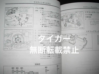 Out-of-print Skyline R33 Series Maintenance Guidelines 1997 February Minor Change Vehicle