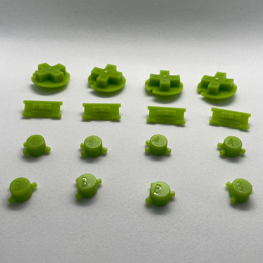 Game Boy Color Button Set (Yellow Green) 4 Pieces