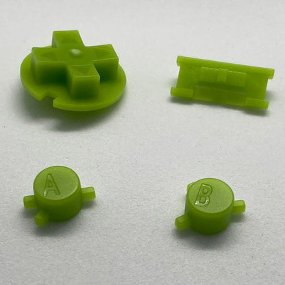 Game Boy Color Button Set (Yellow Green) 4 Pieces