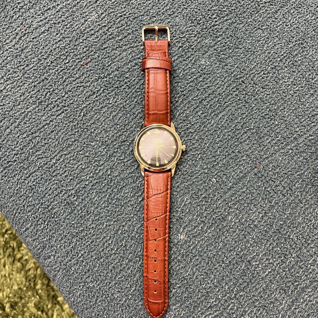 Vivienne Westwood Gold Leather Wristwatch