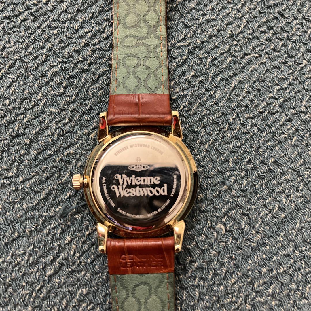 Vivienne Westwood Gold Leather Wristwatch