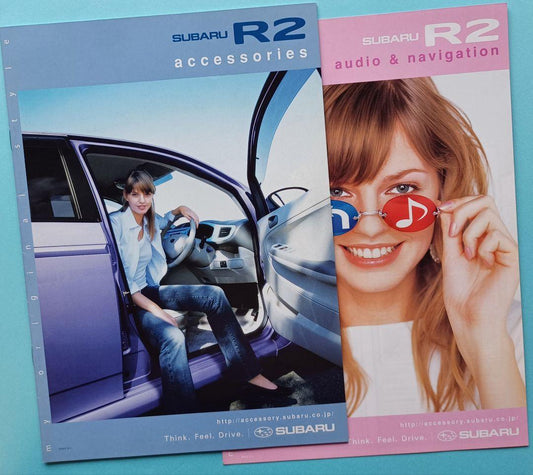 Beautiful Condition 1990 Subaru R2 First Generation RC Type Pre-Period Accessory Catalog 2 Types