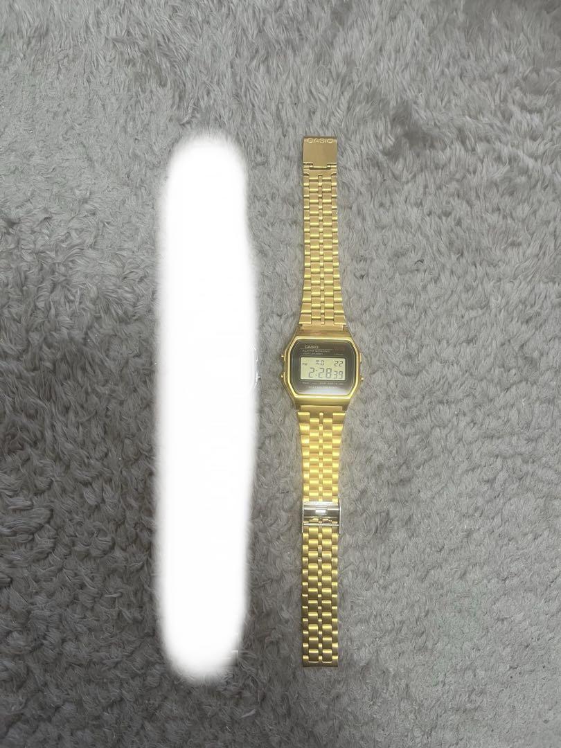 Casio Alarm Chrono Gold Watch