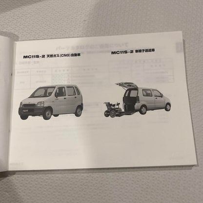 Suzuki MC11S WagonR Catalog 2000 Edition