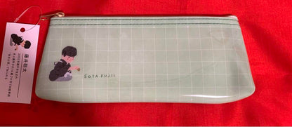 Sota Fujiii Shogi Player's Brush Writing 'Progress' Fan and Pen Case