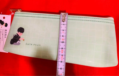 Sota Fujiii Shogi Player's Brush Writing 'Progress' Fan and Pen Case