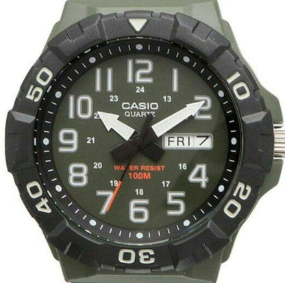 Military Watch Water Resistant 100M Army CASIO