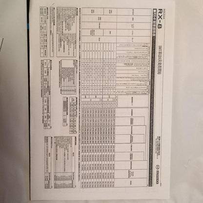 Mazda RX-8 Catalog with Price List