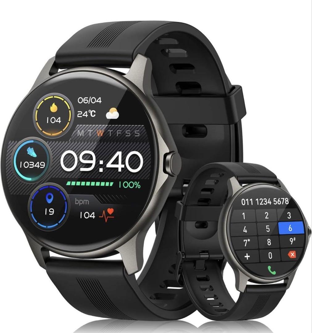 New Smartwatch with Calling Function Black Watch