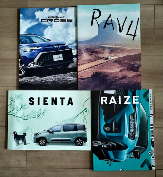 Toyota Catalog Set of 4 Books CROSS RAV4 SIENTA RAIZE