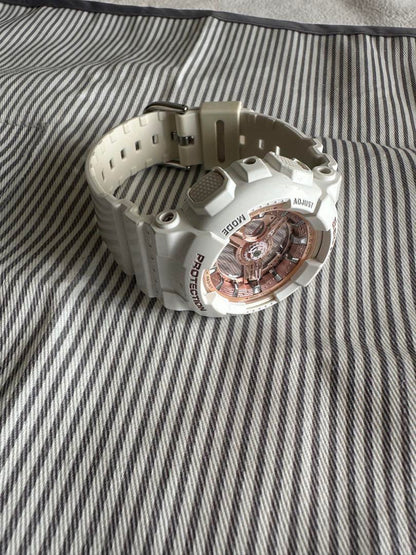 Baby-G BA-110 White Analog-Digital Watch.