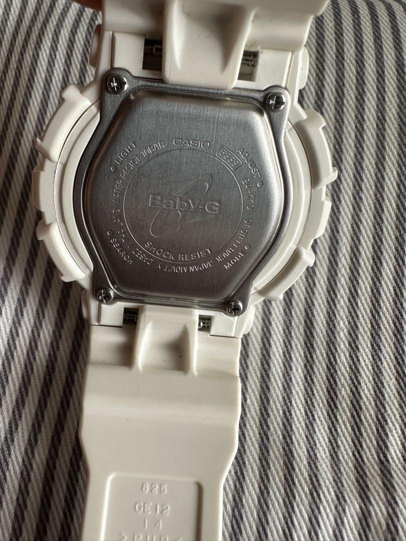 Baby-G BA-110 White Analog-Digital Watch.