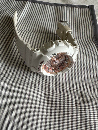 Baby-G BA-110 White Analog-Digital Watch.