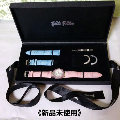 New Unused Folli Follie Watch with Replacement Strap and Bezel