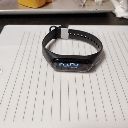 Black Digital Watch LED Display