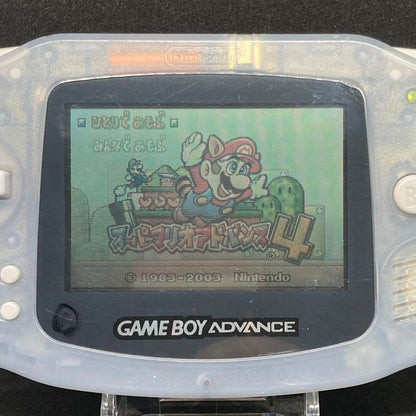 GBA IPS LCD: Clear Purple & AC Adapter & AAA Battery Type Battery