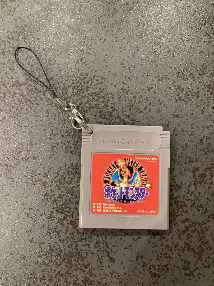 Game Boy Cartridge Pokémon Red Keychain A